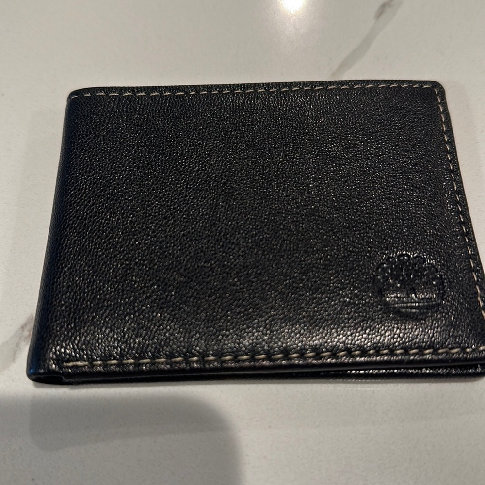 Timberland Wallet dark brown leather